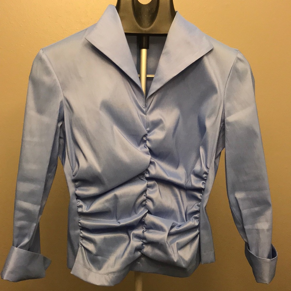 JS BOUTIQUE Petite M Blue top